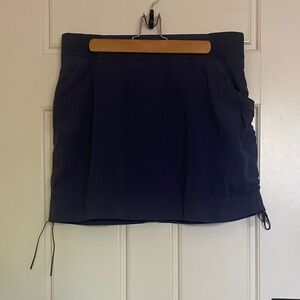 Columbia Navy Athletic Skirt with Drawstring Hem